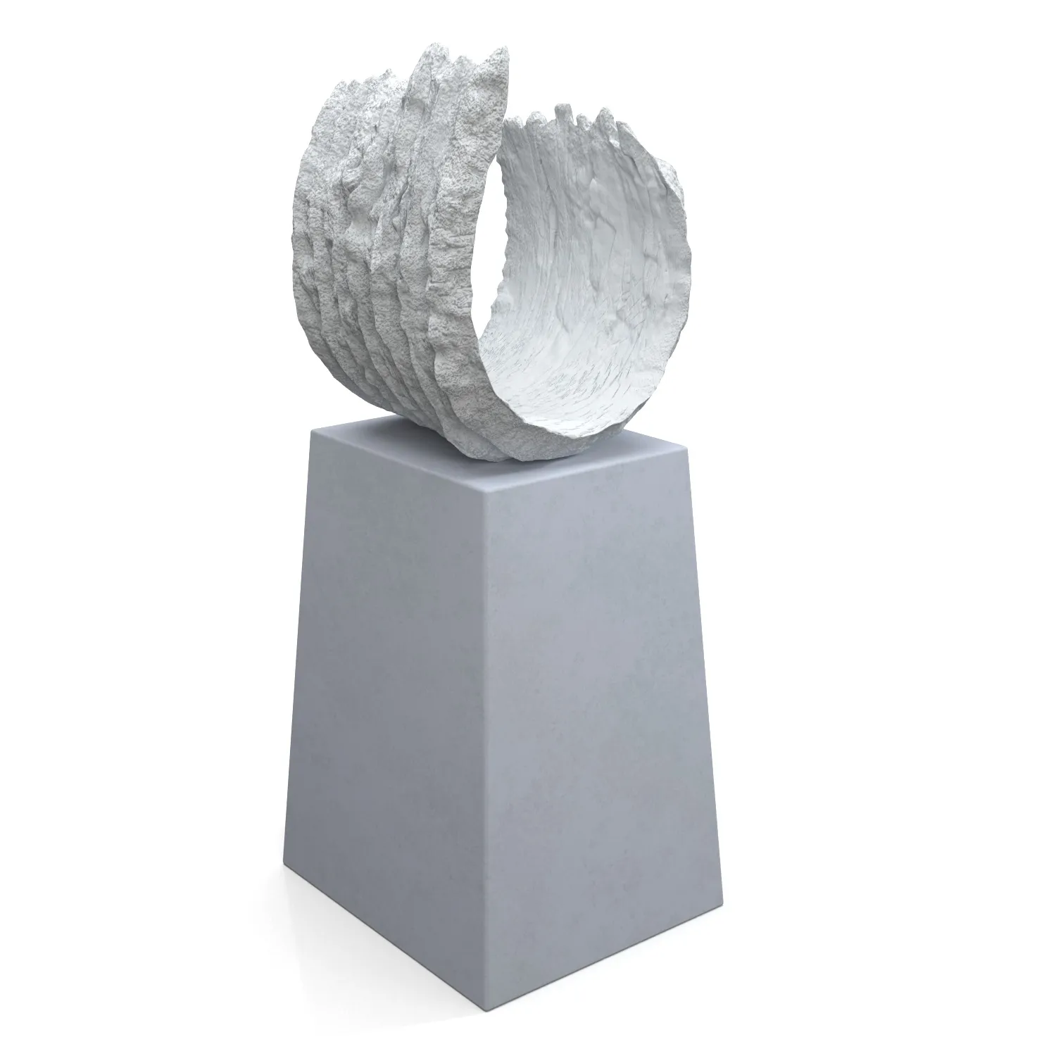 Koji Shiraya Trinary Pottery Sculpture PBR 3D Model_01